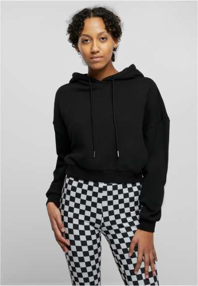 Urban Classics Ladies Cropped Heavy Hoody black