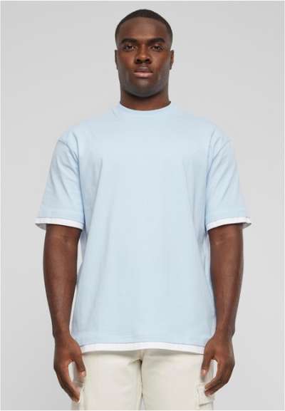 DEF Visible Layer T-Shirt light blue/white