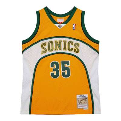 Mitchell & Ness Seattle Supersonics #35 Kevin Durant Alternate Jersey yellow