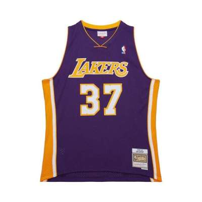 Mitchell & Ness Los Angeles Lakers #37 Ron Artest Dark Jersey purple
