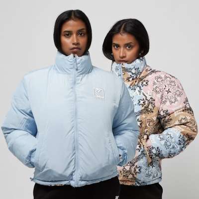 Karl Kani Retro Paisley Corduroy Reversible Puffer Jacket multicolor