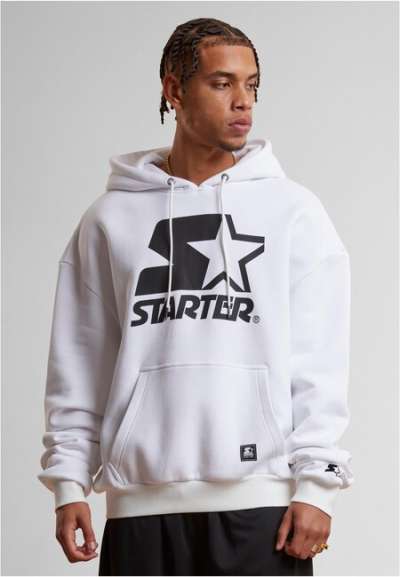 Starter Oversized Logo Hoodie white