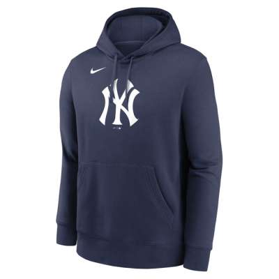 Nike MLB Logo Club Fleece Hood New York Yankees navy