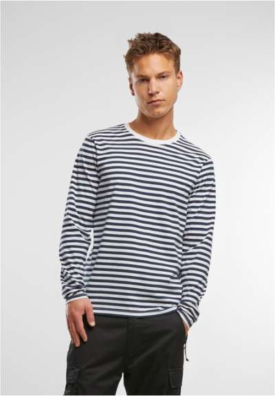 Brandit Jerseyshirt Stripe longsleeve navy/white