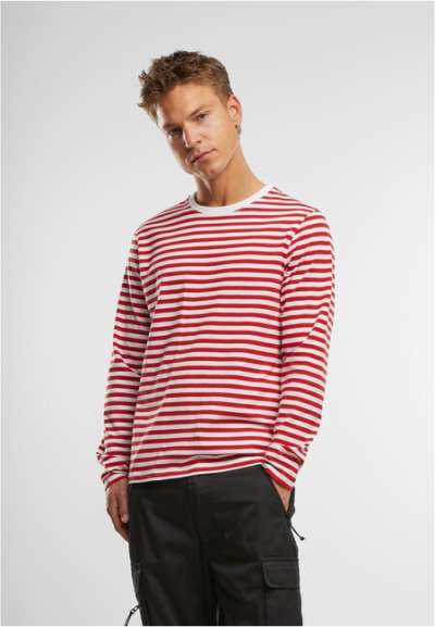 Brandit Jerseyshirt Stripe longsleeve red/white