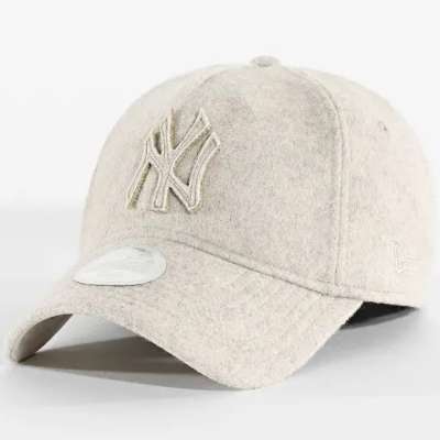 Női Sapka New Era 9Forty Womens Melton Luxe MLB NY Yankees Beige
