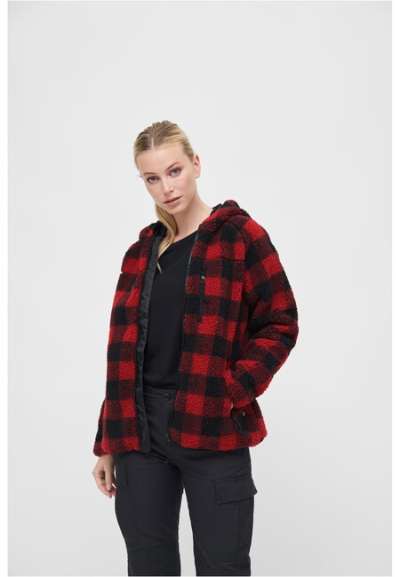 Brandit Ladies Teddyfleecejacket red/black