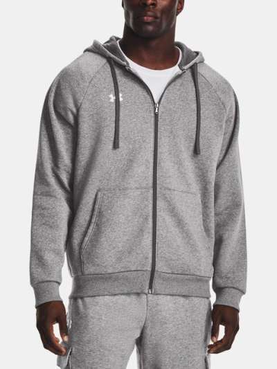 Under Armour UA Rival Fleece FZ Hoodie-GRY