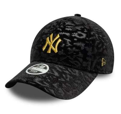 Női Sapka New Era 9Forty Womens MLB Leo Velour NY Yankees Black