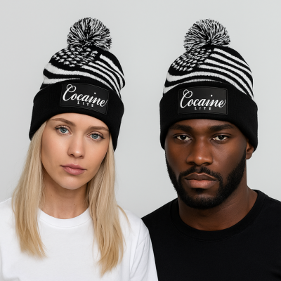 Téli sapka Cocaine Life Stars and Stripes winter beanie Black