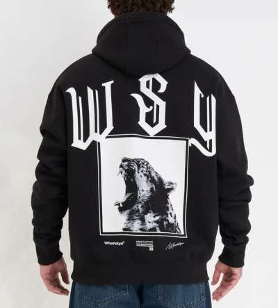 Whoshotya Swiftclaw Heavy Oversize Hoodie Black