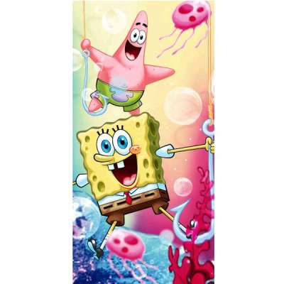 Fürdőtörölköző Sponge bob 70 x 140 cm