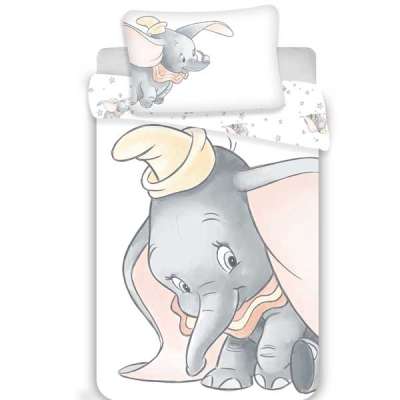 Ágynemű garnitúra Disney Dumbo Grey baby 100x135 cm + 40x60 cm