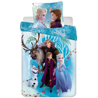 Ágynemű garnitúra Disney Jégvarázs Frozen 2 Family 160x200 cm + 70x80 cm