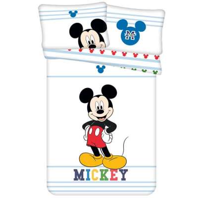 Ágynemű garnitúra Disney Mickey Mouse Colors baby 100x135 cm + 40x60 cm