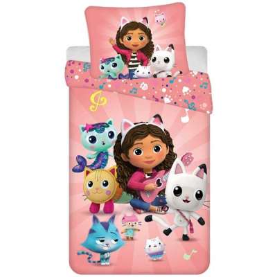 Ágynemű garnitúra Gabby babaháza Gabby´s Dollhouse 02 140x200 cm + 70x90 cm