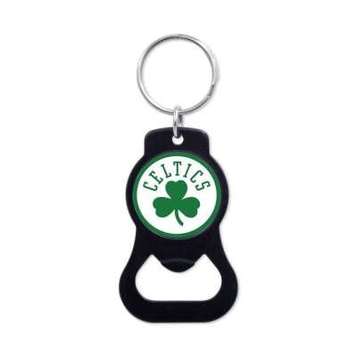 WinCraft NBA Black Bottle Opener Key Ring Boston Celtics