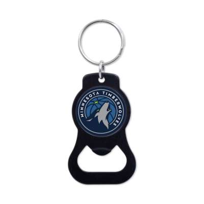 WinCraft NBA Black Bottle Opener Key Ring Minnesota Timberwolves