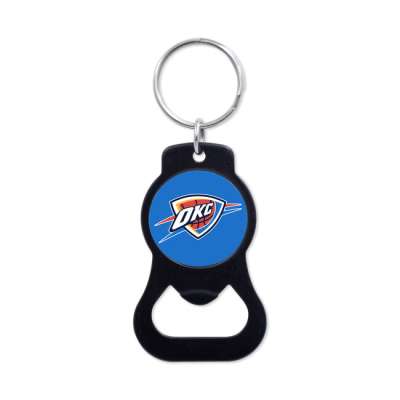 WinCraft NBA Black Bottle Opener Key Ring Oklahoma City Thunder