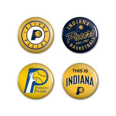 WinCraft NBA Button 4 Pack Indiana Pacers
