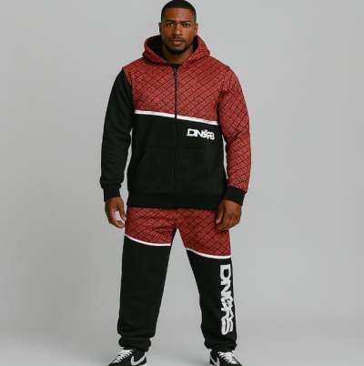 Dangerous DNGRS Sweat Suit Red Black