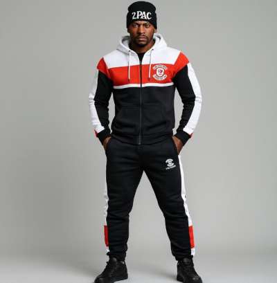 Thug Life Leopard Suit Black