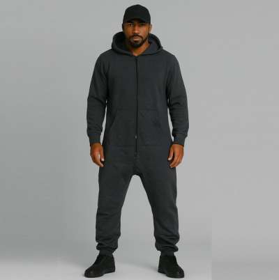 Urban Classics Sweat Jumpsuit Charcoal