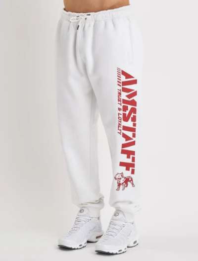 Amstaff Logo 2.0 Sweatpants White Red