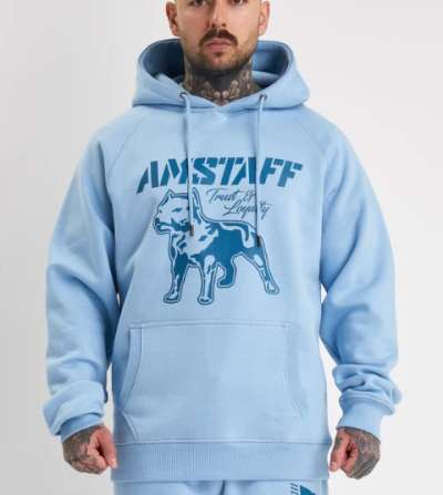 Amstaff Logo 2.0 Hoodie Horizon Double Blue