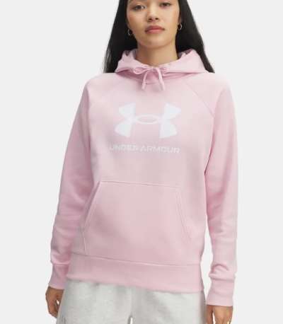 Under Armour UA Rival Fleece Big Logo HD-PNK