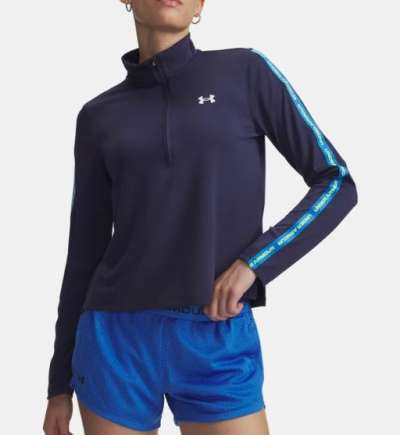 Under Armour UA Tech WM Tape Half Zip-BLU