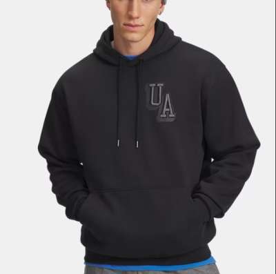 Under Armour UA Icon Flc Graphic Top-BLK