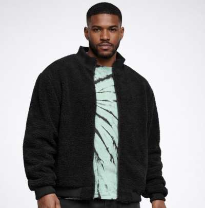 Urban Classics Boxy Sherpa Jacket black