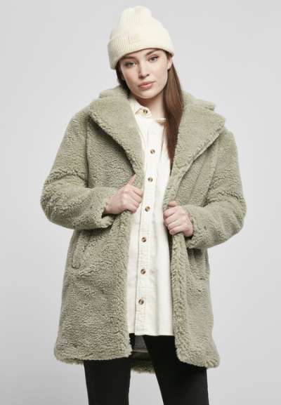 Urban Classics Ladies Oversized Sherpa Coat softsalvia