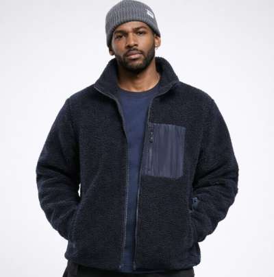 Urban Classics Sherpa Jacket midnightnavy