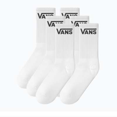 Zokni VANS Classic Half Crew White, Medium