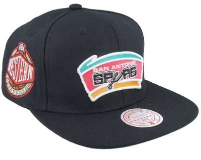 Mitchell & Ness NBA Conference Patch Snapback HWC San Antonio Spurs black