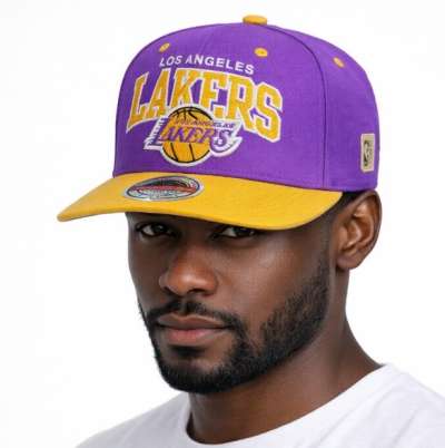 Mitchell & Ness snapback Los Angeles Lakers Team Arch Snapback purple/yellow