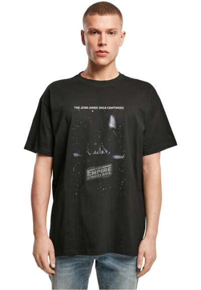 Mr. Tee Star Wars Episode V Poster Heavy Oversize Tee black