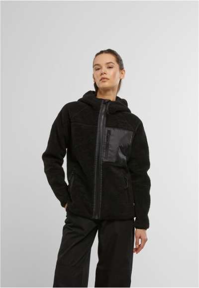 Brandit Women Teddyfleece Hooded Jacket 15Y black