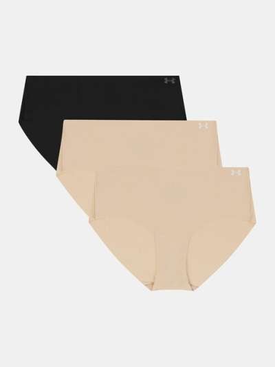 Under Armour Ua Pure Stretch No Show Hipster-Solid - 3pk