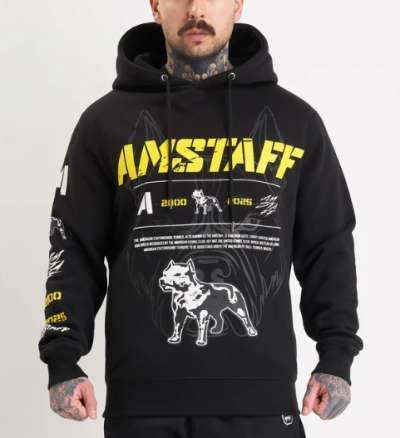 Amstaff Riven Hoodie Black