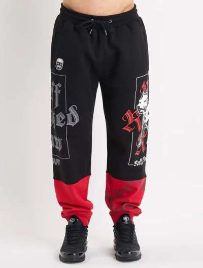 Amstaff Zane Sweatpants Black Red