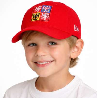 Gyerek Sapka Kids NEW ERA 9Forty Kids Core Czech Republic Scarlet Cap