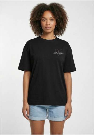 Ladies Urban Classics Heart Logo Loose Tee black