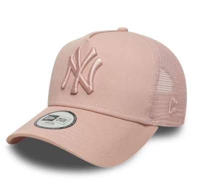 GYEREK SAPKA Kids NEW ERA 940K Af trucker MLB NY Yankees League essential Pink Cap