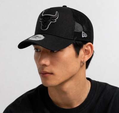 sapka New Era 940 Af Trucker cap NBA Outline Chicago Bulls Stone
