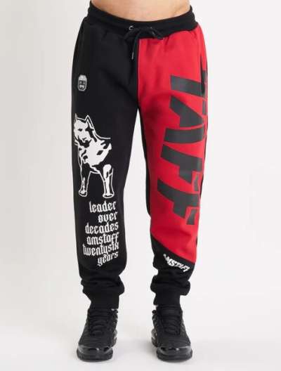 Amstaff Mavor Sweatpants Black Red