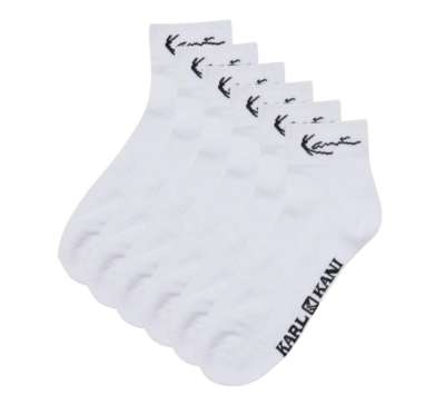 Karl Kani Signature Ankle Socks (6 Pack) white
