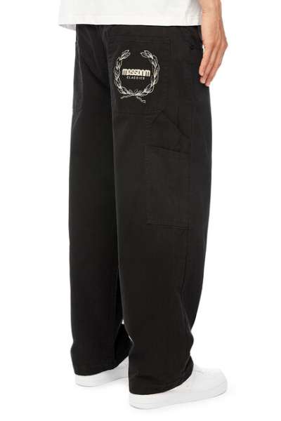 Mass Denim Crown Pants Extra Baggy Fit black